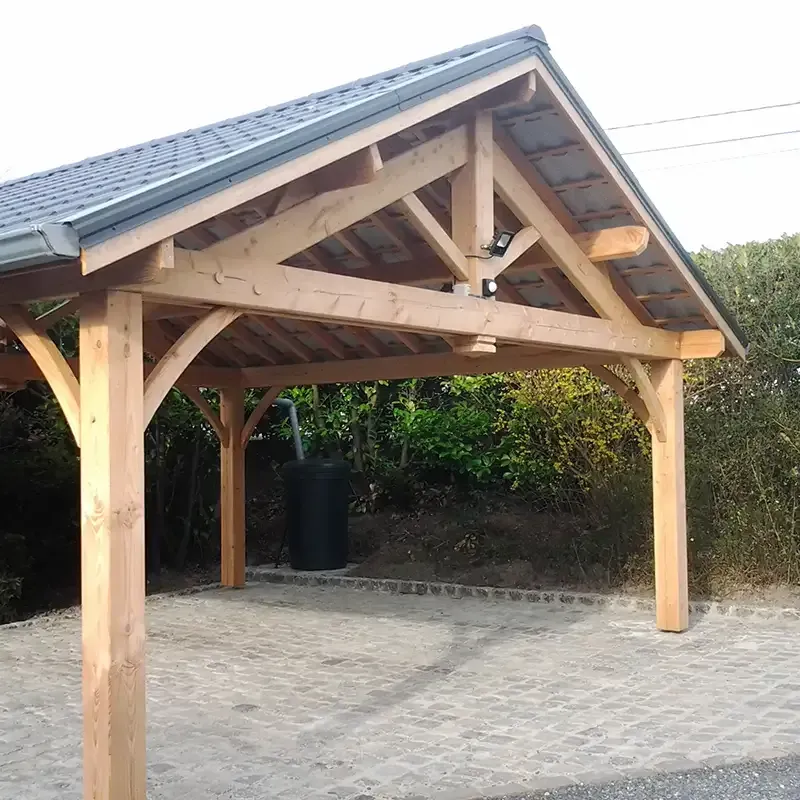 Carport en bois à Namur