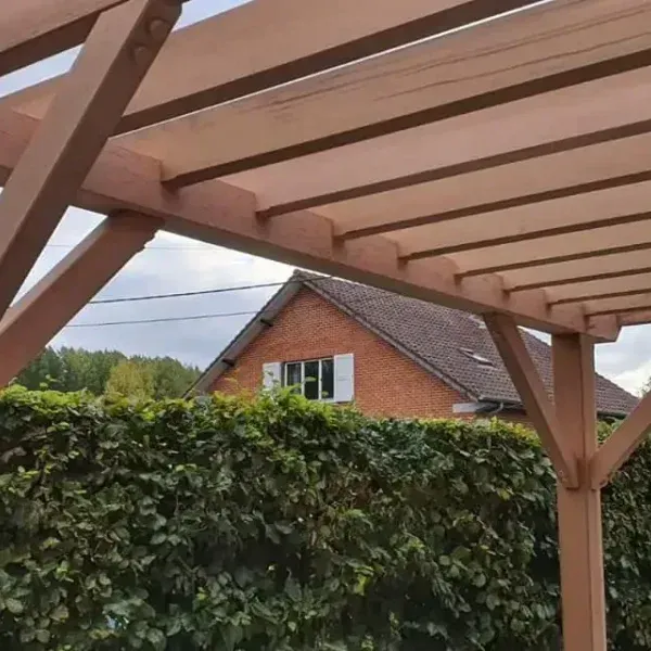 pergola-bois-adossée-maison-namur